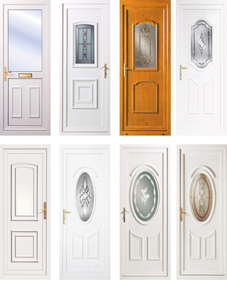 images of Multiple different example doors